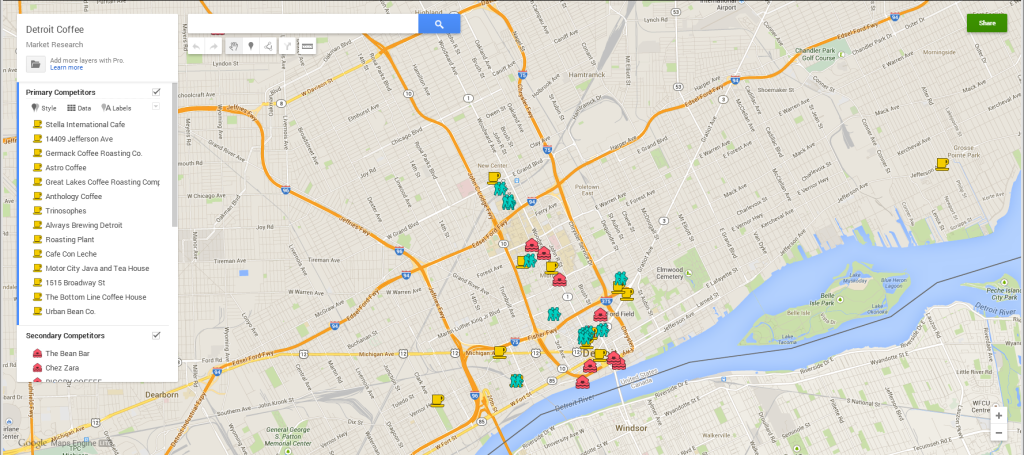 coffee map