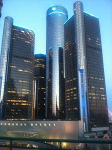 Patio View of Detroit's Renaissance Center