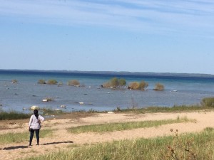 Exploring near the Old Mission Lighthouse