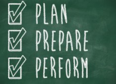 plan prepare perform