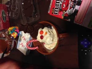 Made snowmen out of ice cream for the New Year