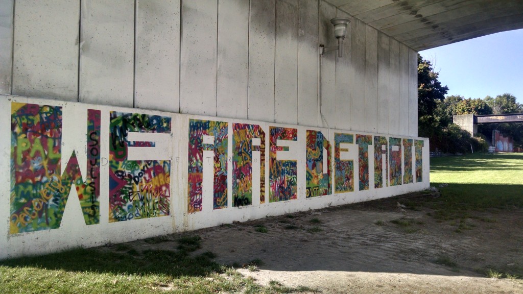 Dequindre Cut Graffiti "We Are Detroit"