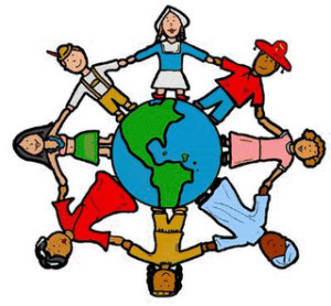 KidsHoldingHandsEarthDiversity