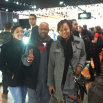My sister, father and I at the 2014 Auto Show