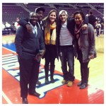 Fellows at the Pistons vs Spurs game.