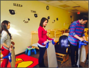 working at cots