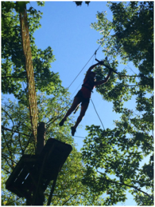 Taking the Leap of Faith at Walled  Lake Outdoor Education Center