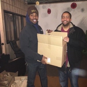 me and branden at hashtag lunchbag