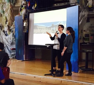 My fellow fellow, Elizabeth Grabowski and I, presenting at the Drinks x Design PechaKucha Night at the Carr Center.