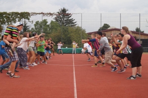 One of the many games at the CISV camp.