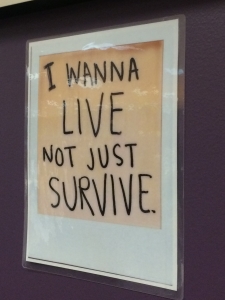 A sign seen at a performance by DCP @ Northwestern High School's dance team, the Diamond Divas.