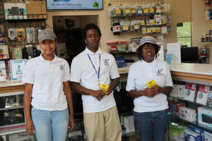 A few of the local residents Willie has helped mentor