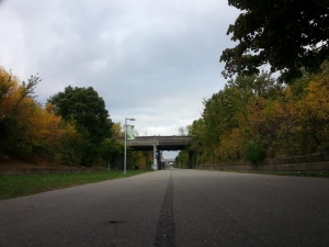 The Lafayette entrance to the scenic Dequindre Cut is not far and offers increased bikeability (new word??) to the area.