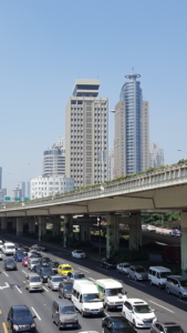 Highway in central Shanghai, China.