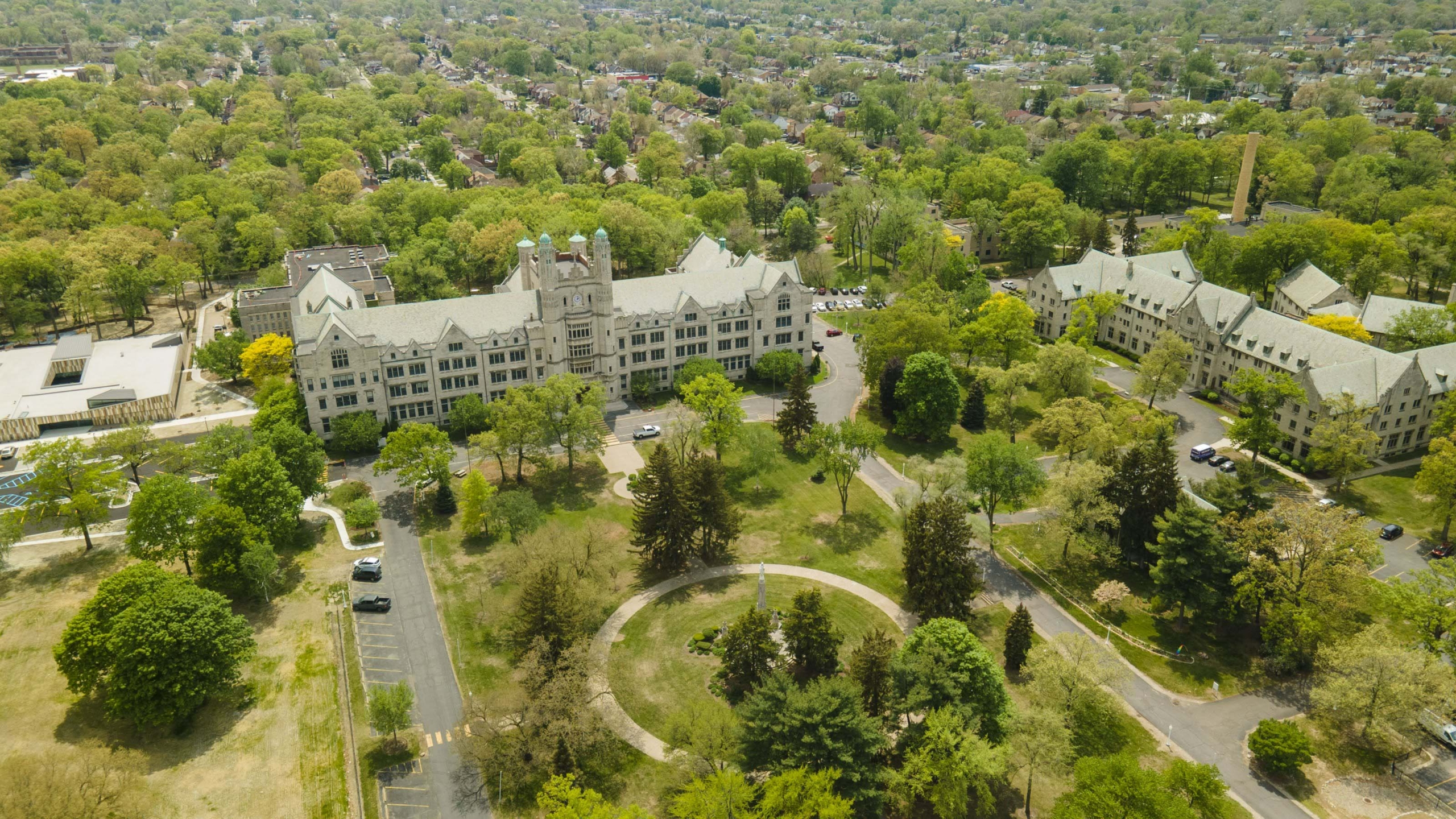 Aerial view Marygrove campus